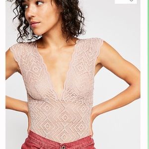 FREE PEOPLE Lace Bodysuit